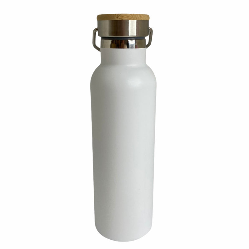 Stainless Steel Bottle with Bamboo Lid