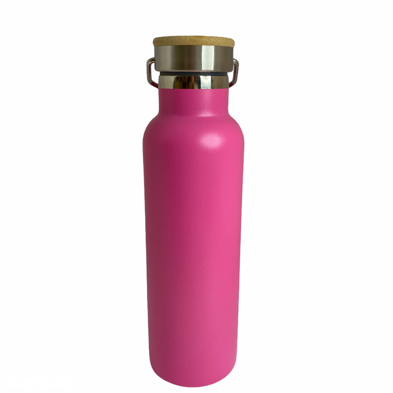 Stainless Steel Bottle with Bamboo Lid