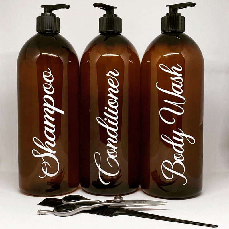 Vinyl Labels for Shampoo/Conditioner