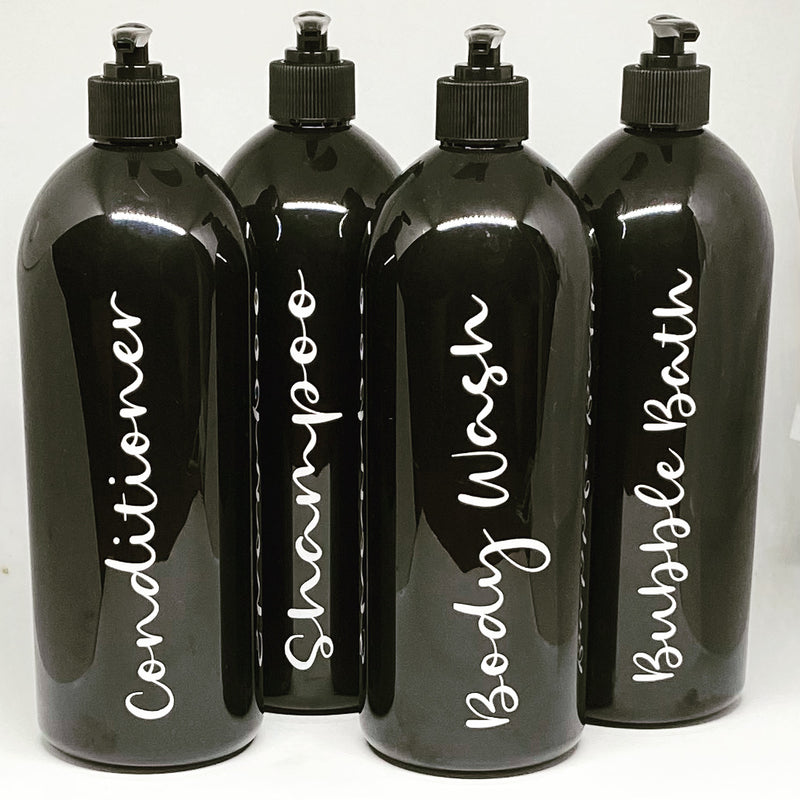 Vinyl Labels for Shampoo/Conditioner