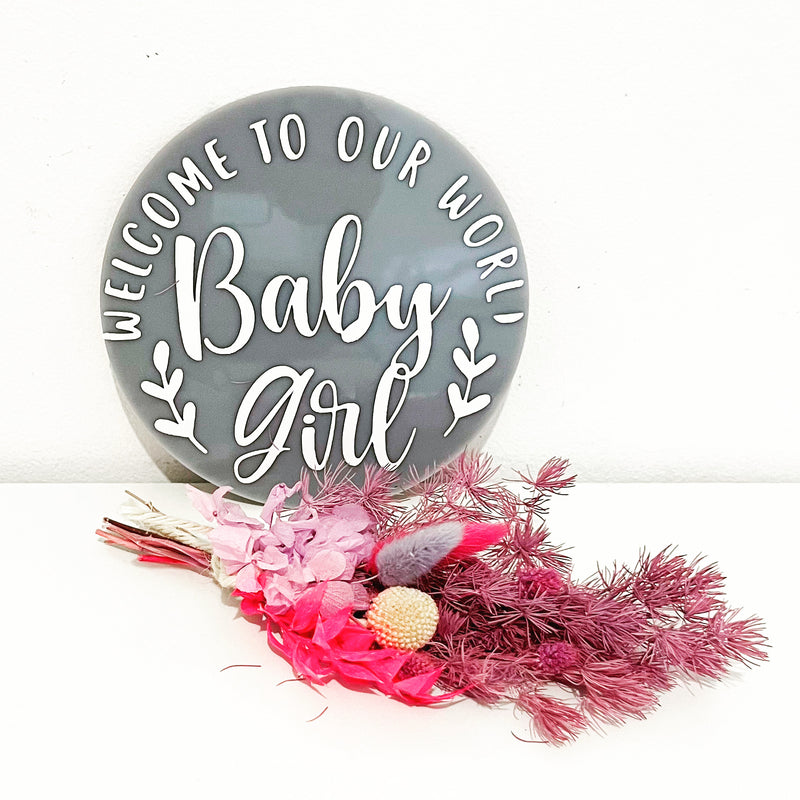 Double Sided Gender Reveal Sign