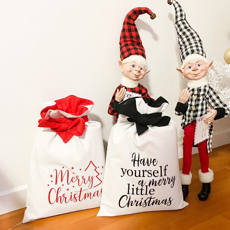 Personalised Mini Santa Christmas Sacks