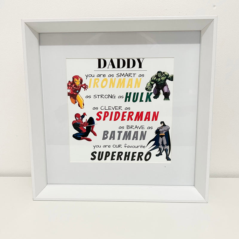 Personalised Printed Superhero Frame