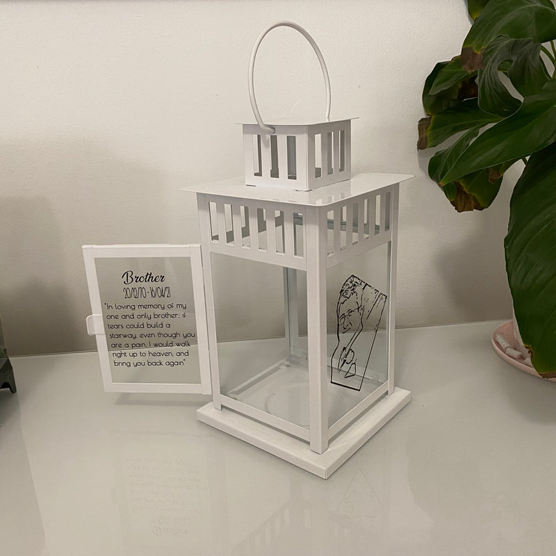 Memorial Lantern (WITH SKETCHED VINYL PHOTO)