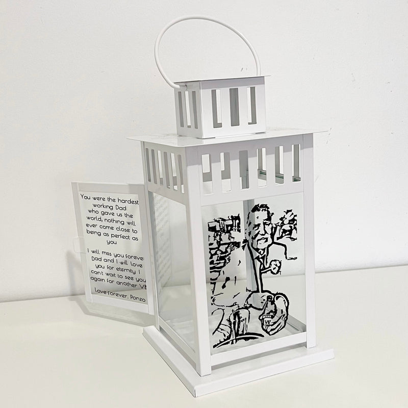 Memorial Lantern (WITH SKETCHED VINYL PHOTO)