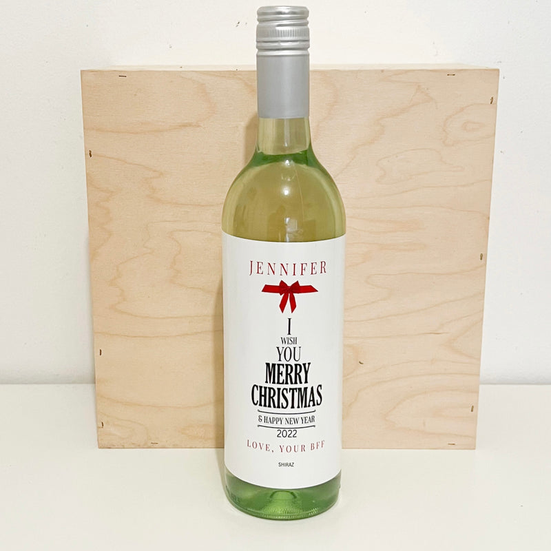 Personalised Wine - Chardonnay/Cab Sav Bottle