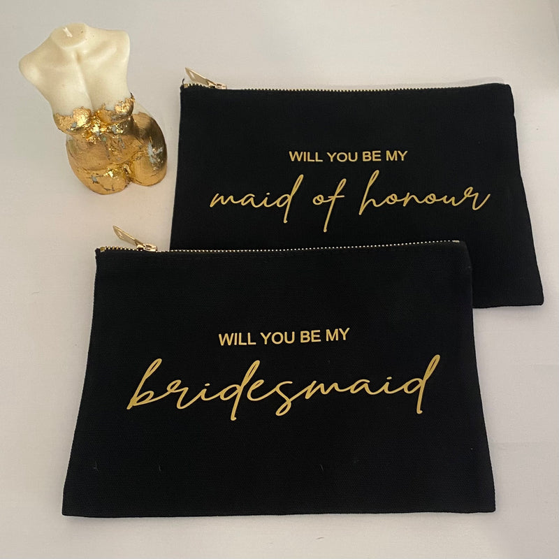 Personalised Canvas Clutches