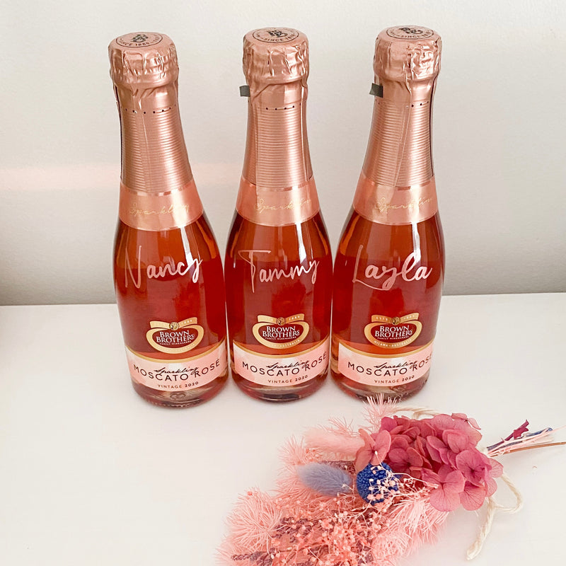 Personalised Moscato Rose Bottle