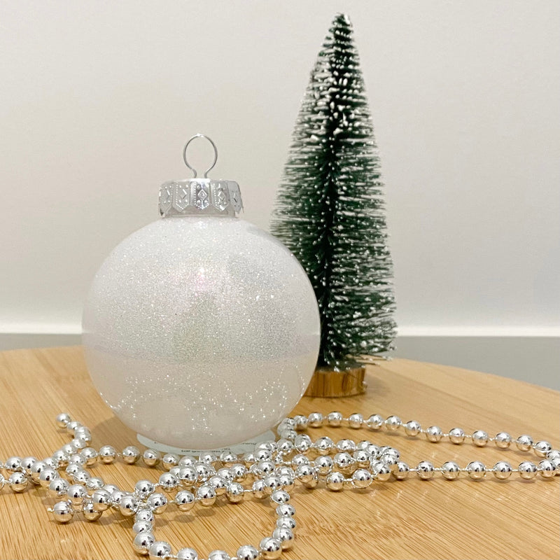 Personalised Christmas Baubles - With glitter