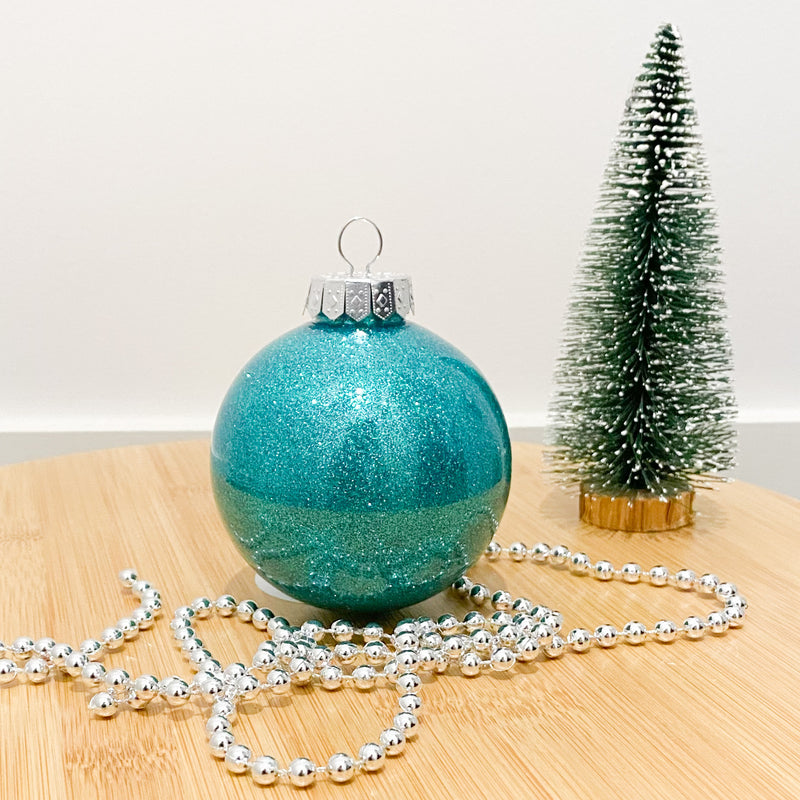 Personalised Christmas Baubles - With glitter