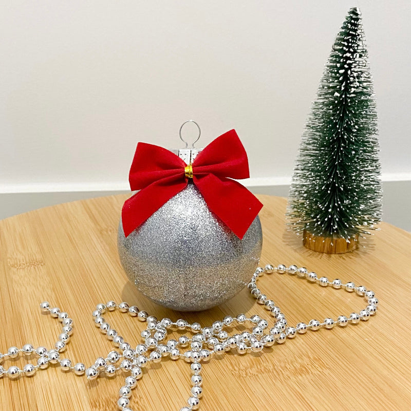 Personalised Christmas Baubles - With glitter