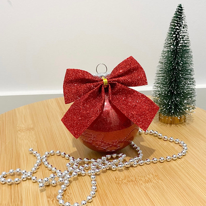 Personalised Christmas Baubles - With glitter