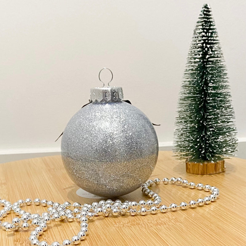 Personalised Christmas Baubles - With glitter