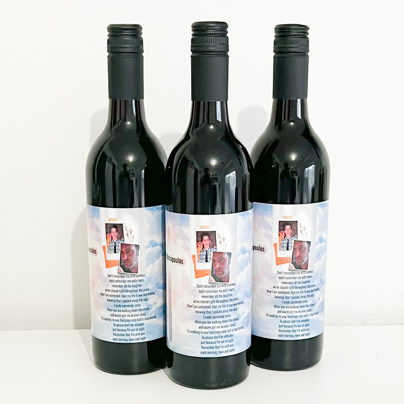 Personalised Wine - Chardonnay/Cab Sav Bottle