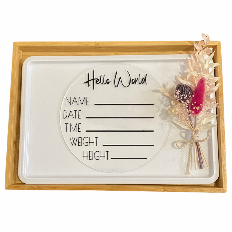 Baby Announcement Plaque