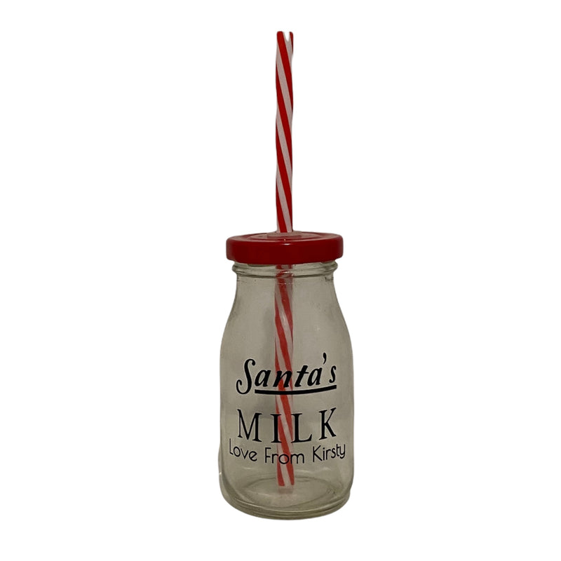 Personalised Milk Bottle for Santa