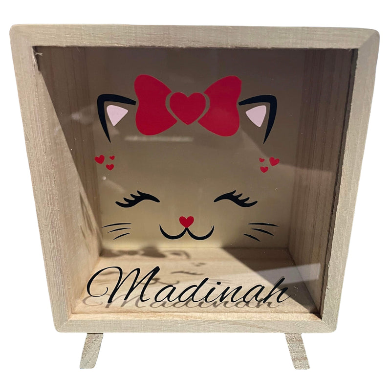 Themed Wooden Money Box