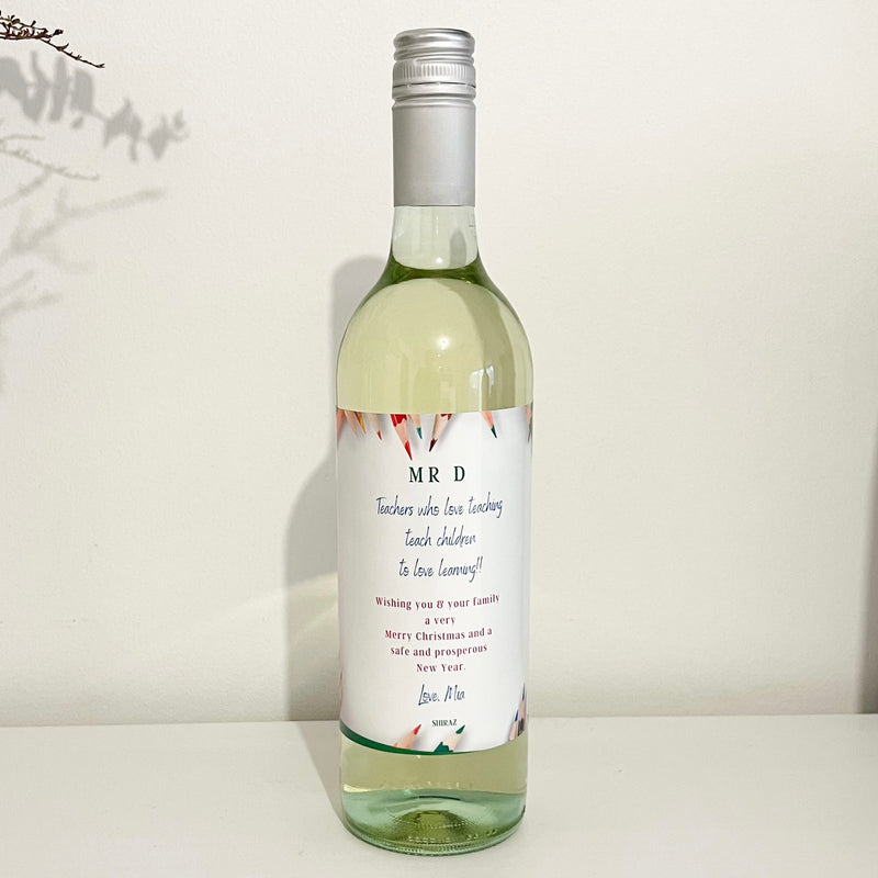 Personalised Wine - Chardonnay/Cab Sav Bottle