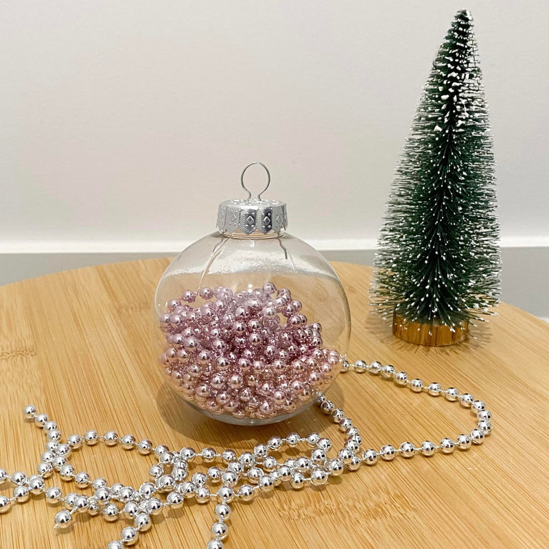 Personalised Christmas Baubles - With beads