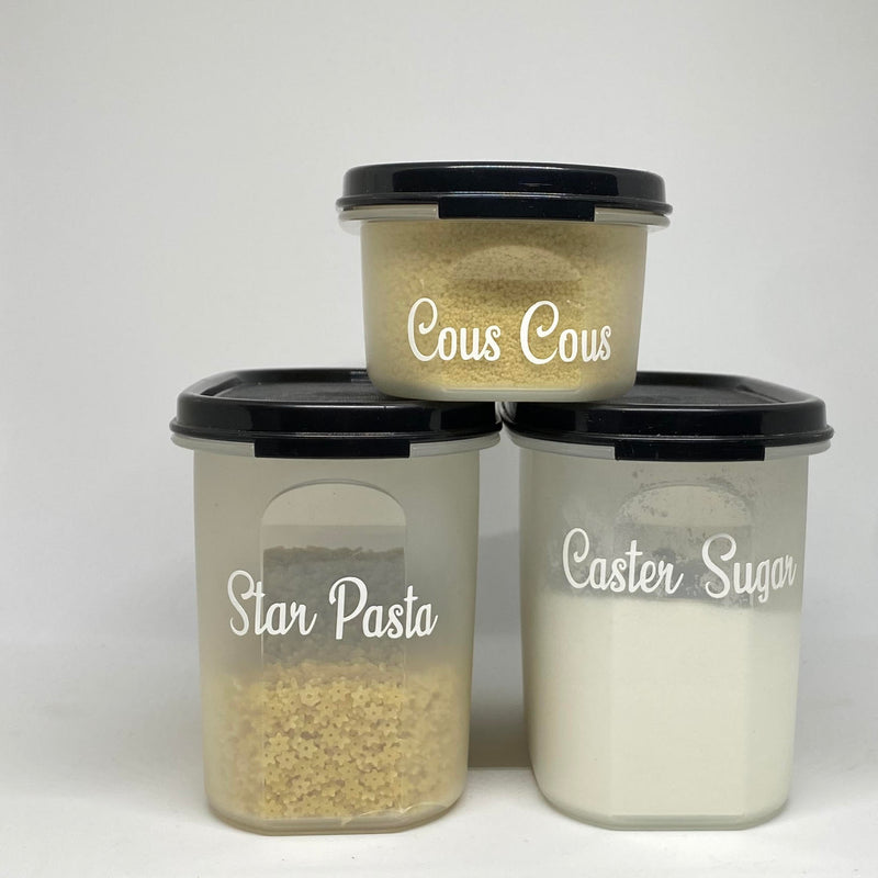 Vinyl Labels for Pantry Containers